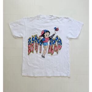Vintage 1996 Betty Boop 4th of July USA AOP with back hit T-Shirt XL